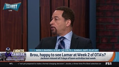 Chris Broussard happy to see Lamar Jackson at Ravens OTAs