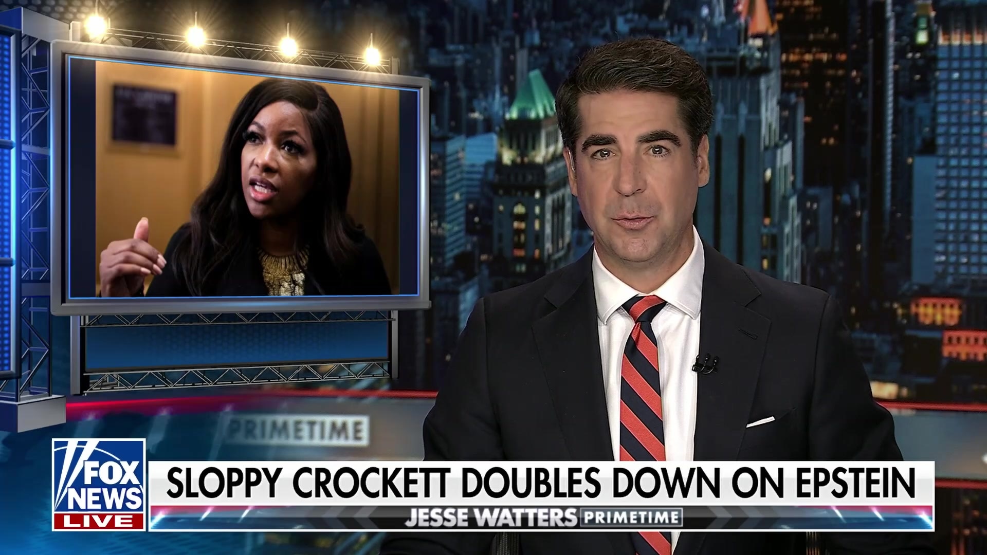 Rep. Crockett doubles down, claims she said "a Jeffrey Epstein" not "that Jeffrey Epstein"