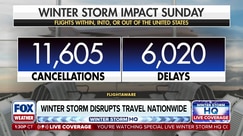 Winter storm causes record flight cancellations and delays nationwide