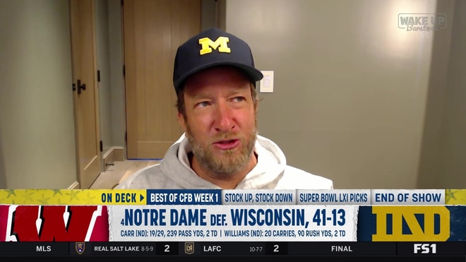 Dave Portnoy rails against Notre Dame fans wearing 'Michigan cheated' shirts