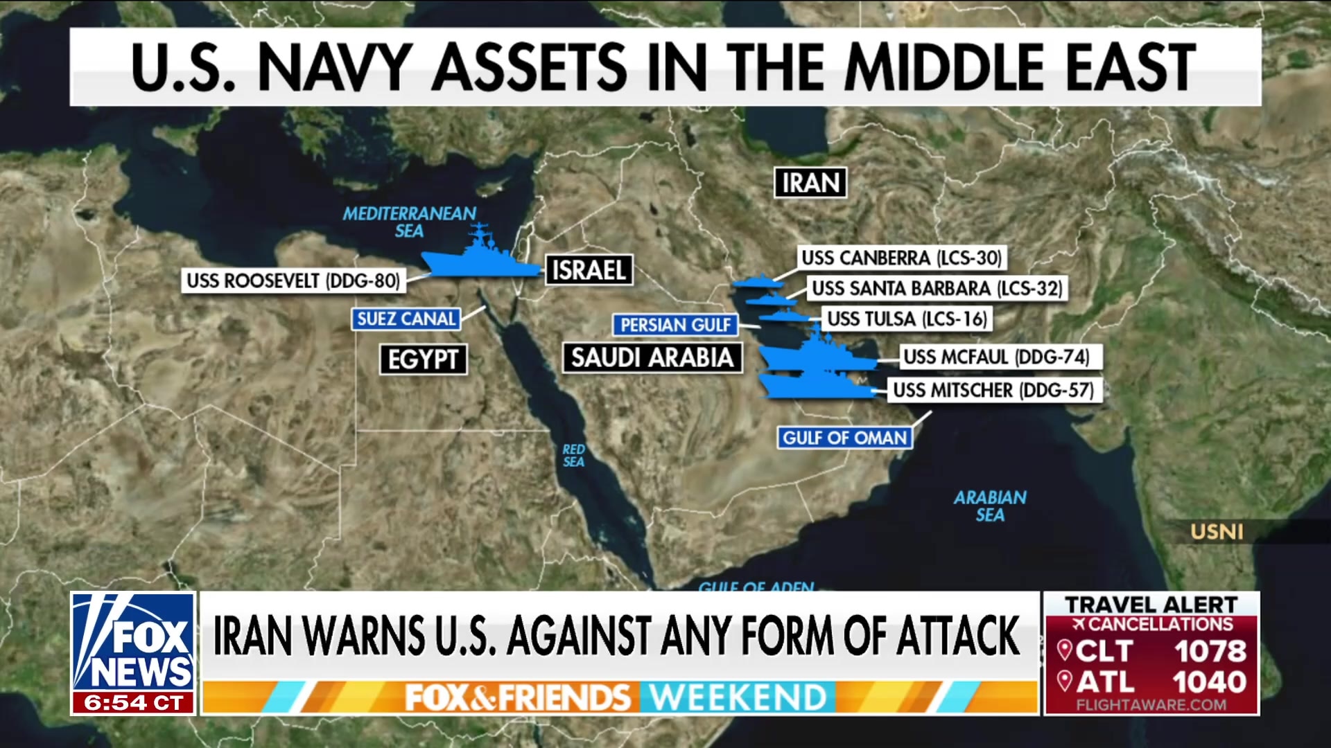 Trump's 'massive armada' in the Middle East warns Iran against nuclear ambitions
