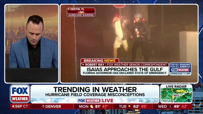 Viral Hurricane Isaias photobomb prank explained
