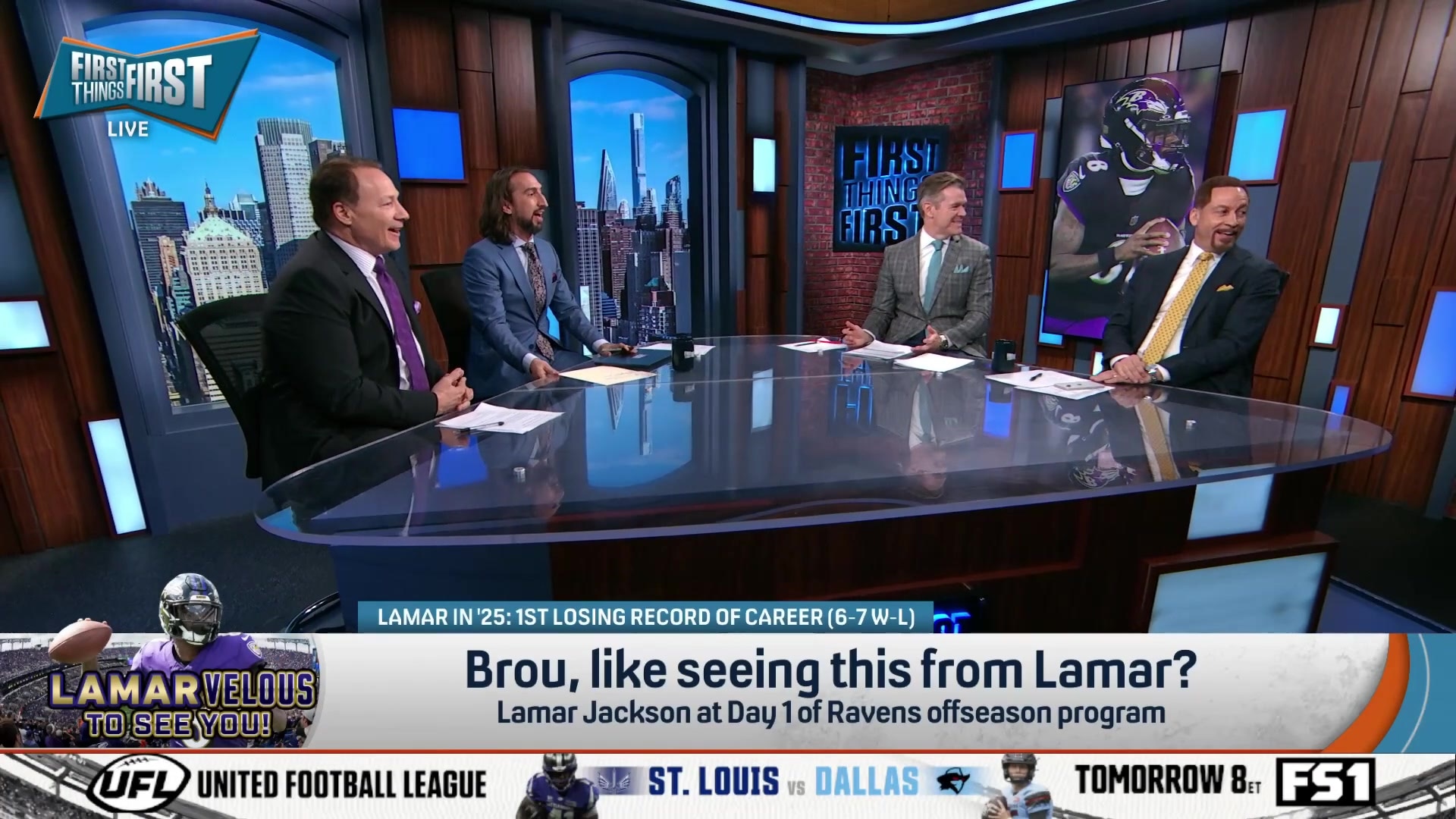 Brou reveals custom Ravens Jordans in excitement for Lamar Jackson's offseason workout