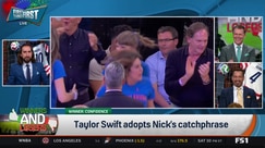 Nick Wright defends his 'Never a Doubt' catchphrase from Taylor Swift