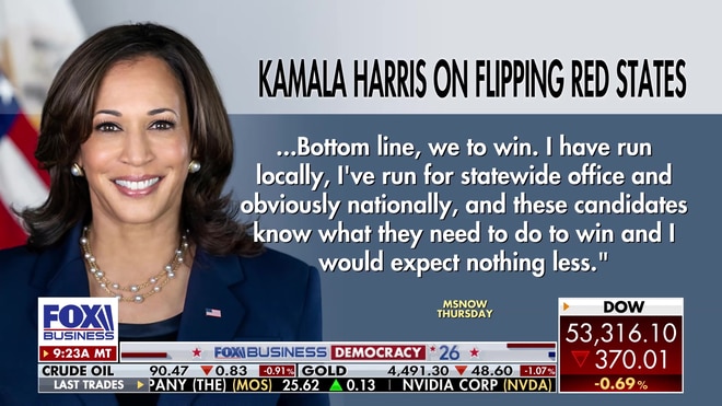 Kamala Harris reacts to Red State Democrats wanting her to stay away