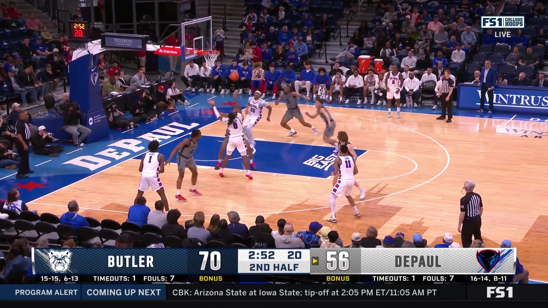 NJ Benson throws down a two-point dunk for DePaul
