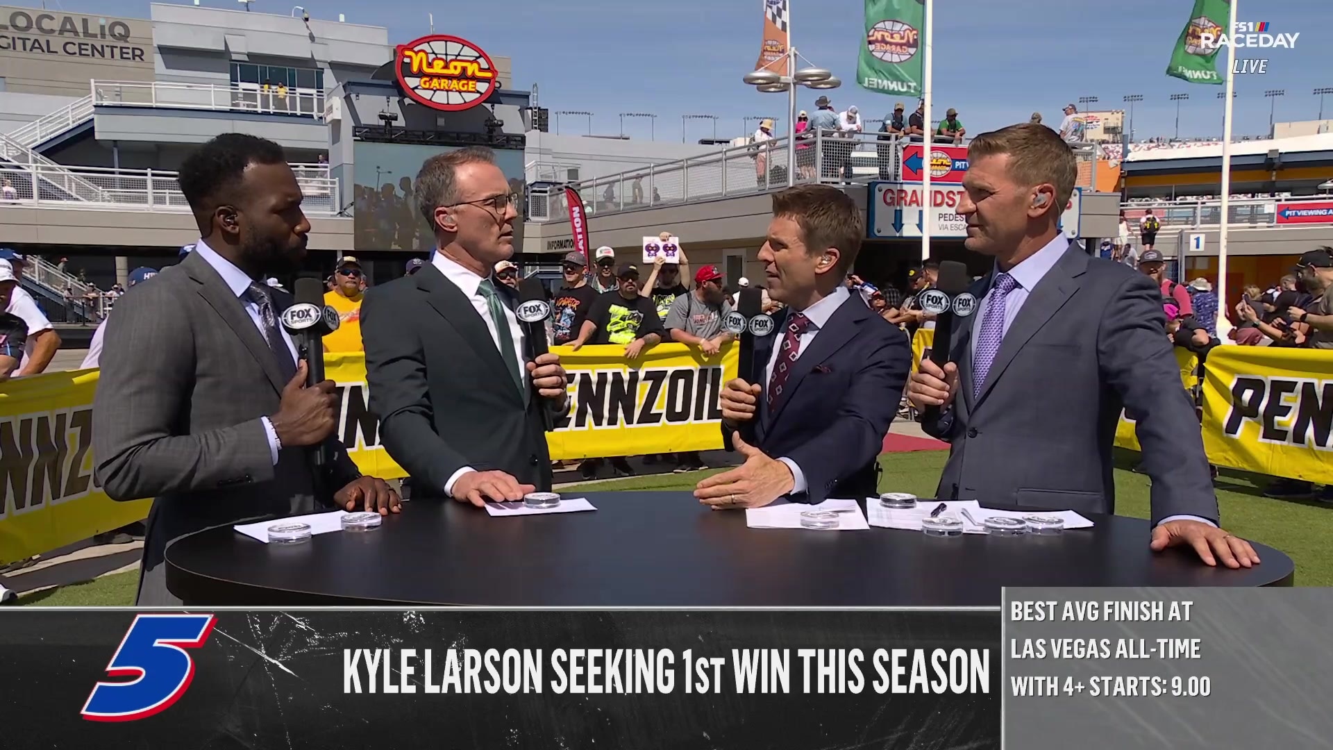 NASCAR analysts discuss Kyle Larson's chances for a first win this season in Las Vegas