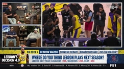 'We don't talk about LeBron this way here': Host asserts LeBron is going to Cavs