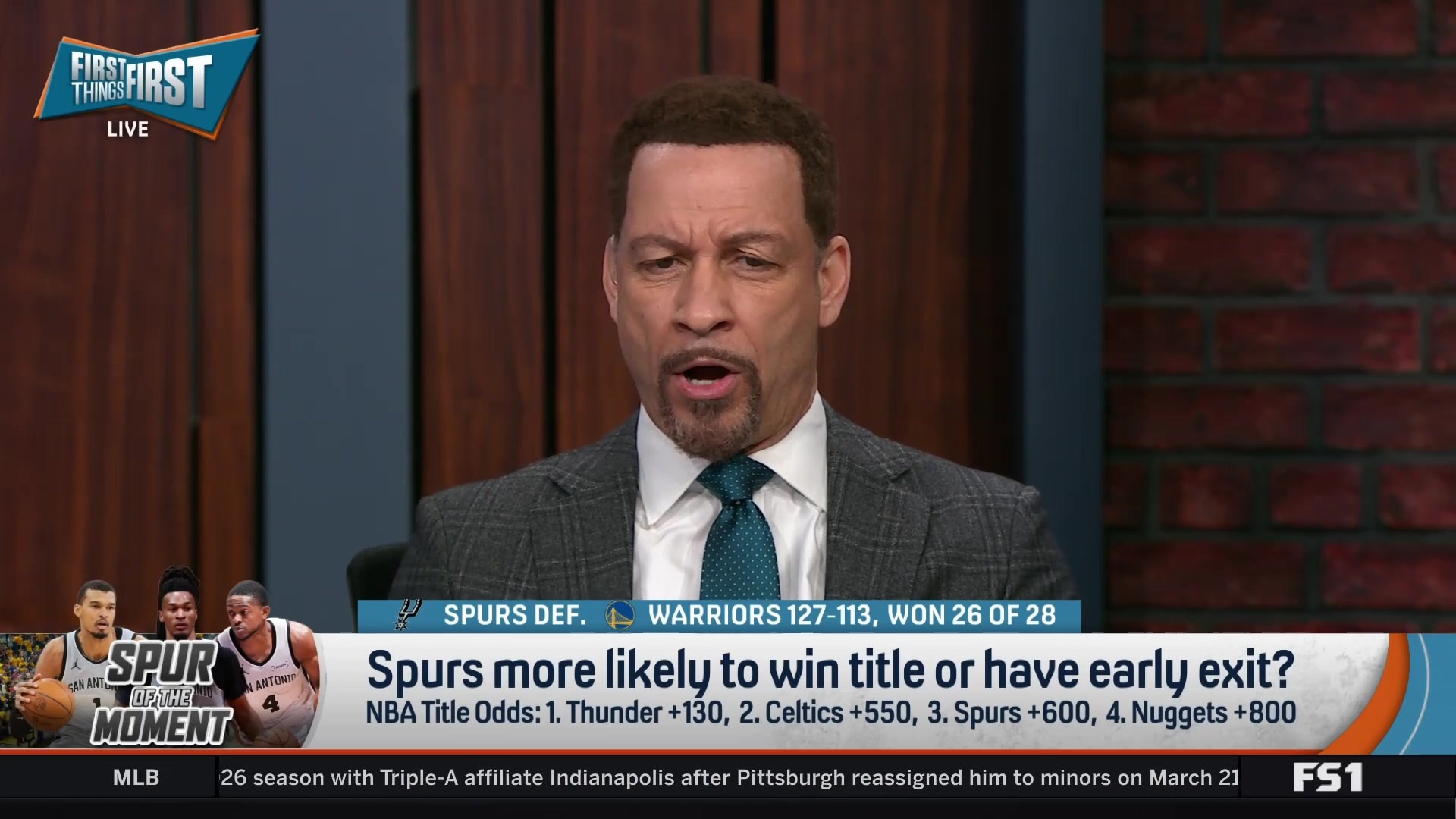 Chris Broussard is confident the Spurs can win the NBA championship