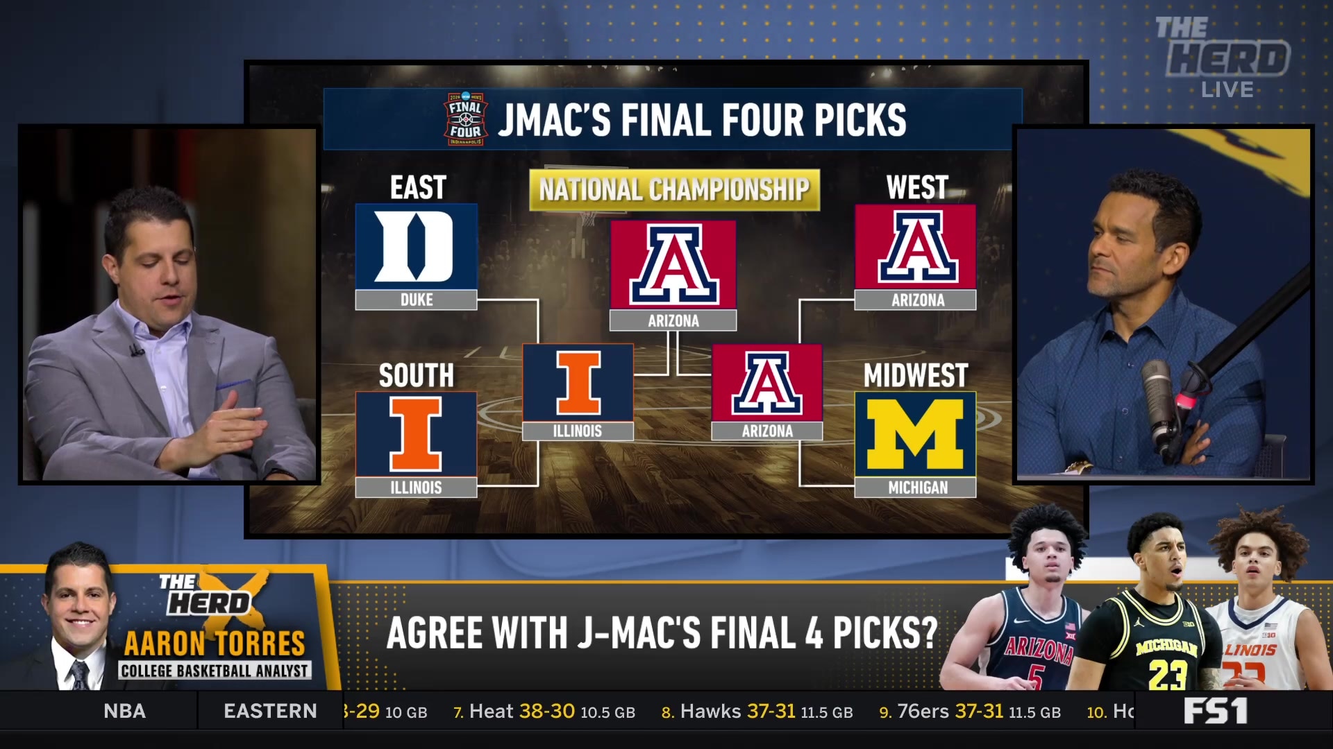 Jason McIntyre's Final Four picks, Aaron Torres doubts Illinois