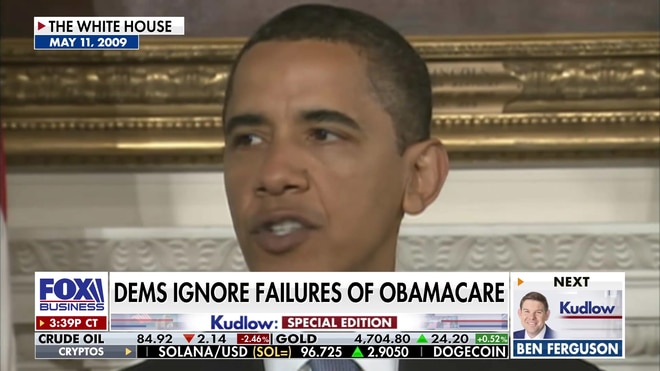 Flashback clips highlight Obama's unfulfilled healthcare promises