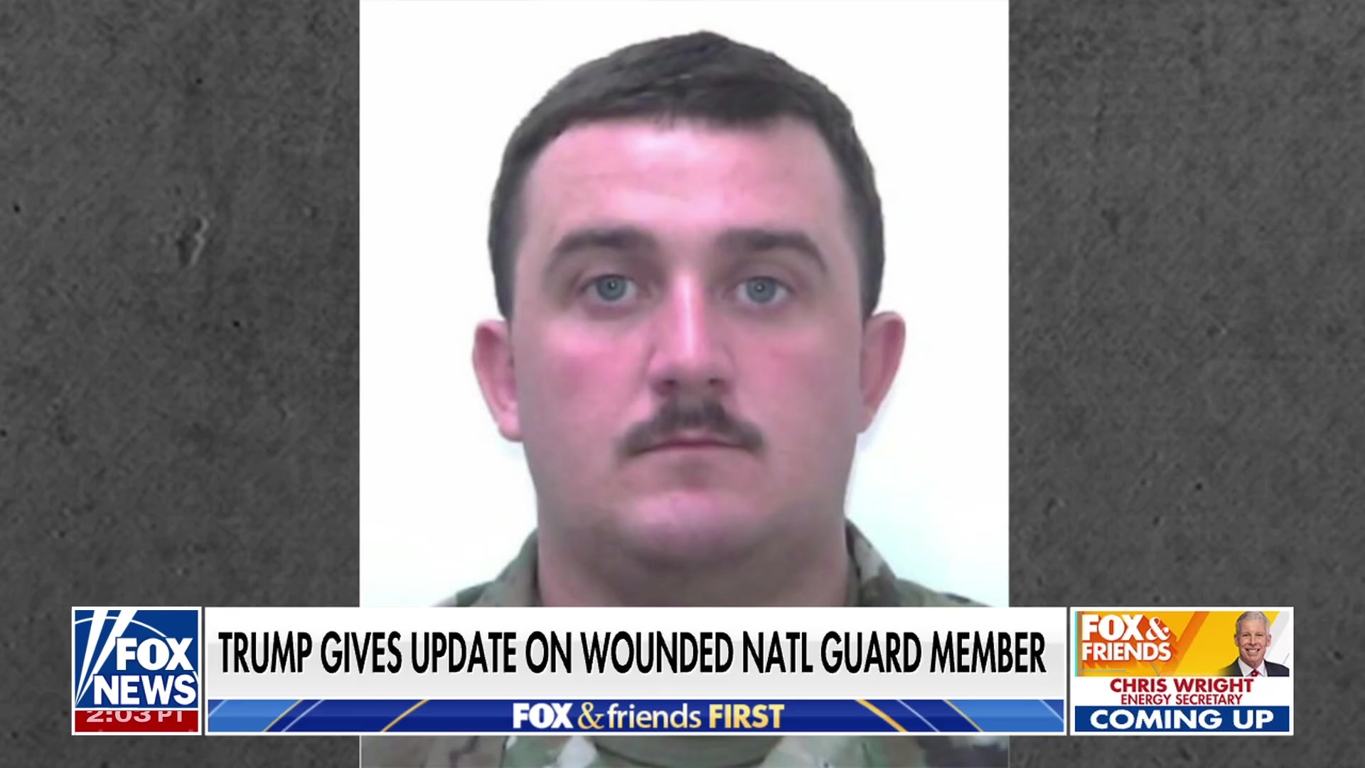 Donald Trump gives update on wounded National Guard member Andrew Wolfe