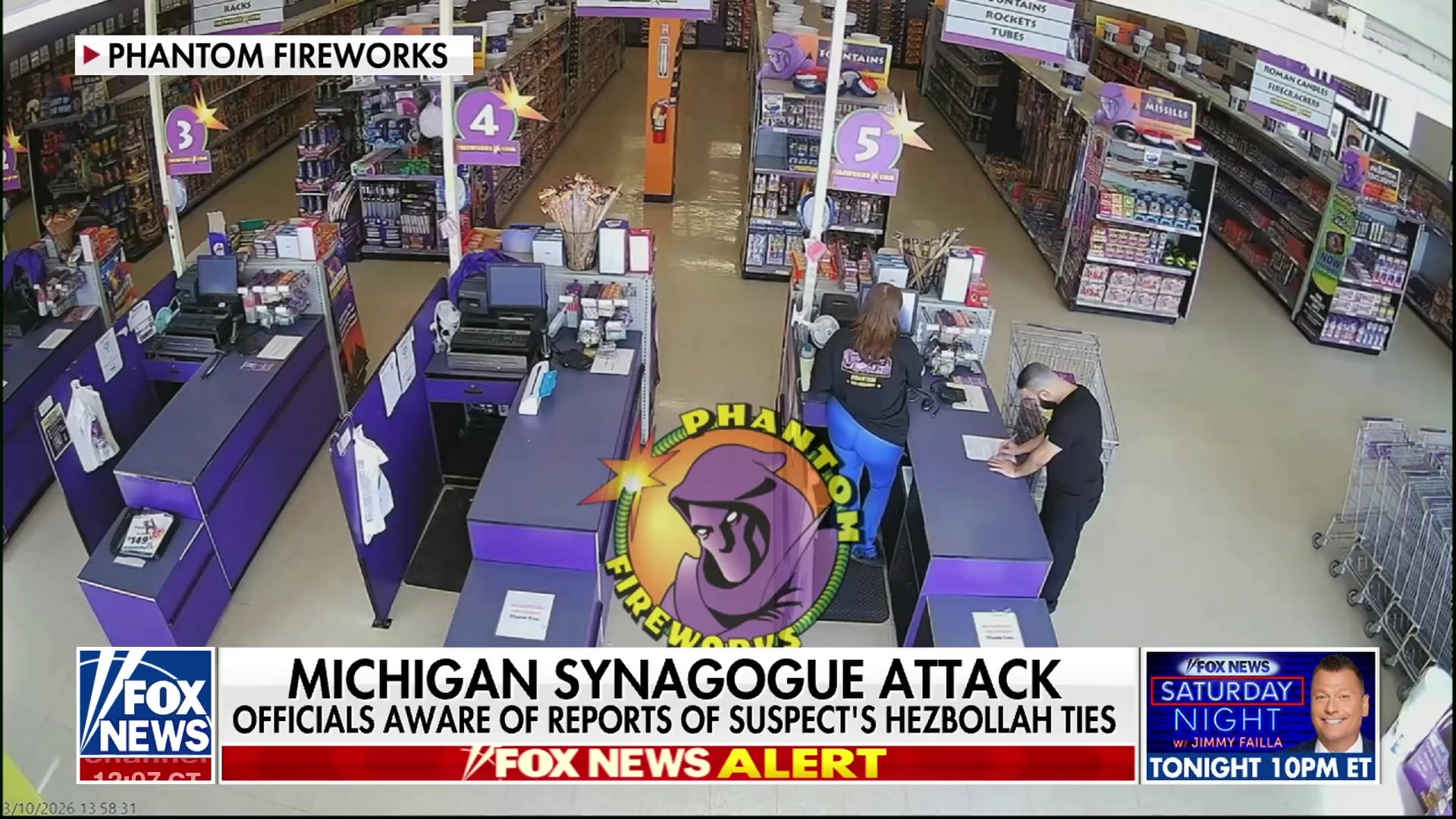 Michigan synagogue attacker purchased $2,000 worth of fireworks days before assault