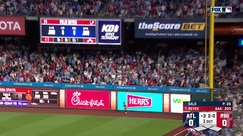 Felix Reyes blasts a solo home run for his first big league homer