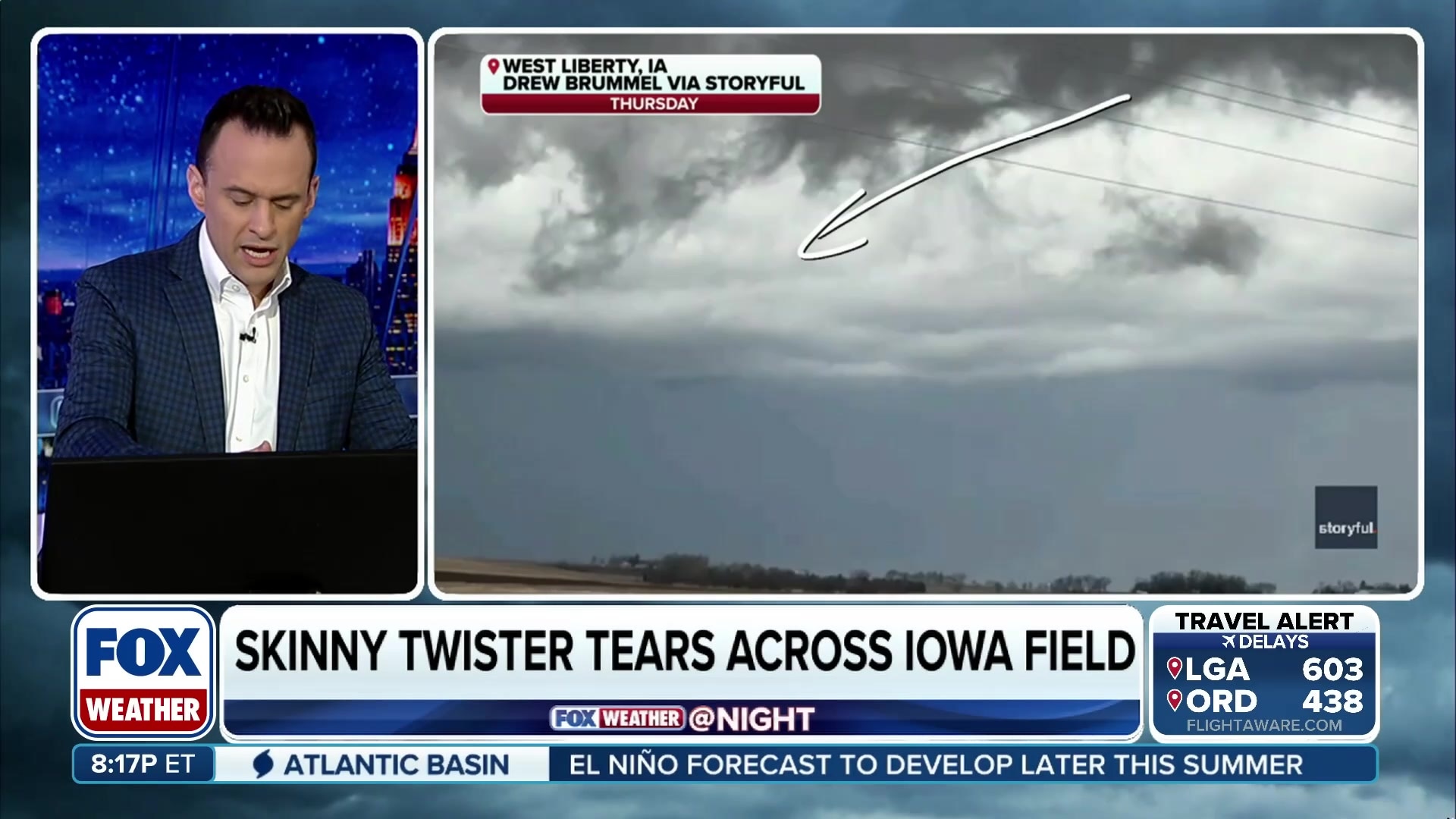 What makes a 'rope tornado' unique?