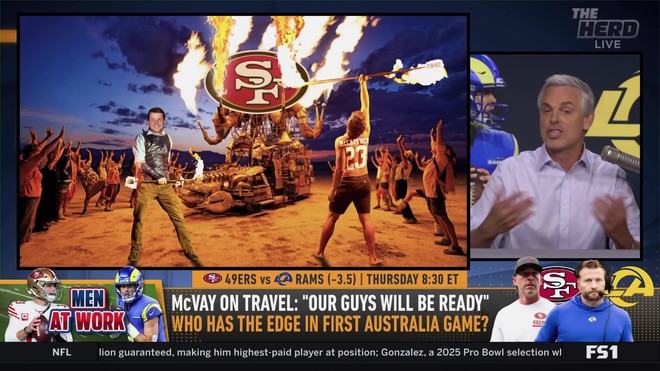Colin Cowherd praises Sean McVay's meticulous travel plan for Australia