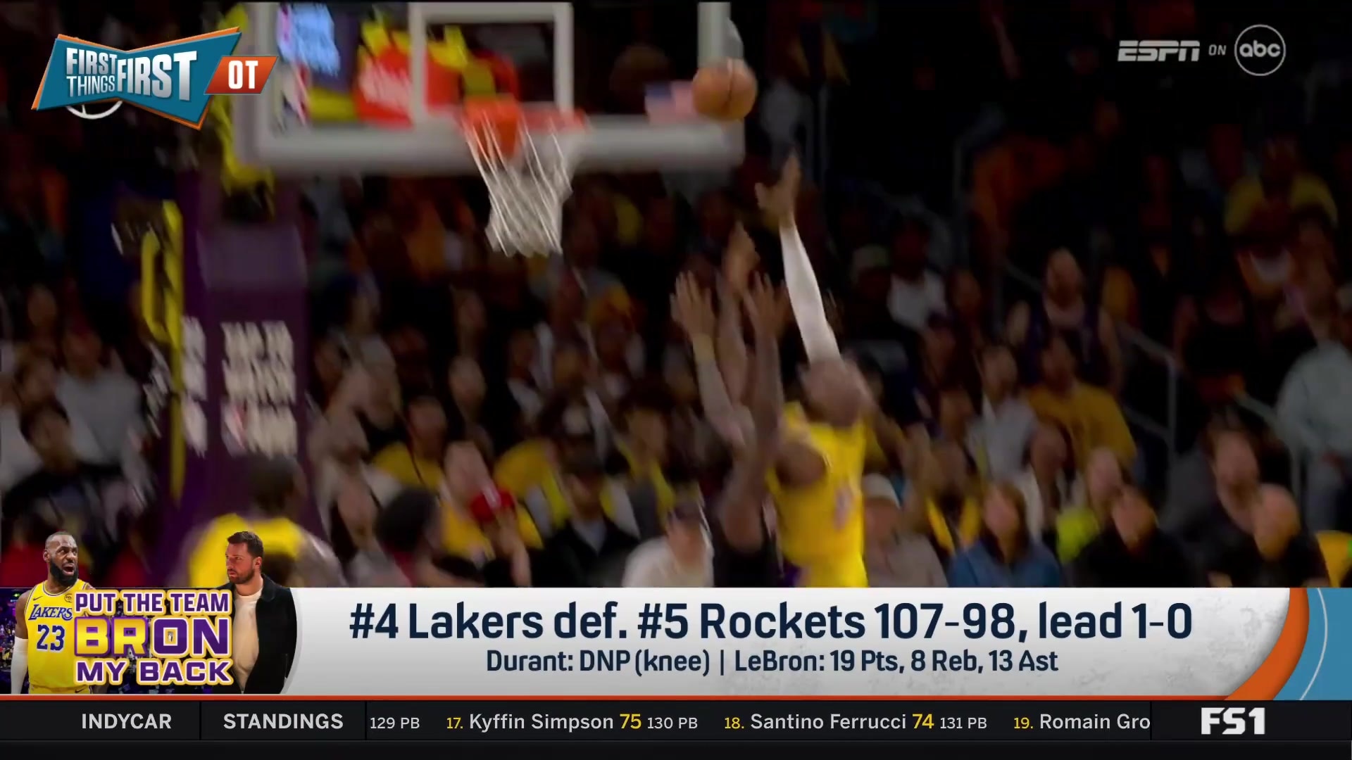 LeBron James' masterclass leads Lakers to Game 1 win