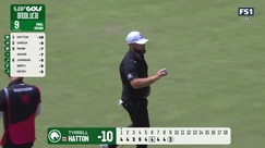 Tyrrell Hatton extends his lead with a crucial birdie putt
