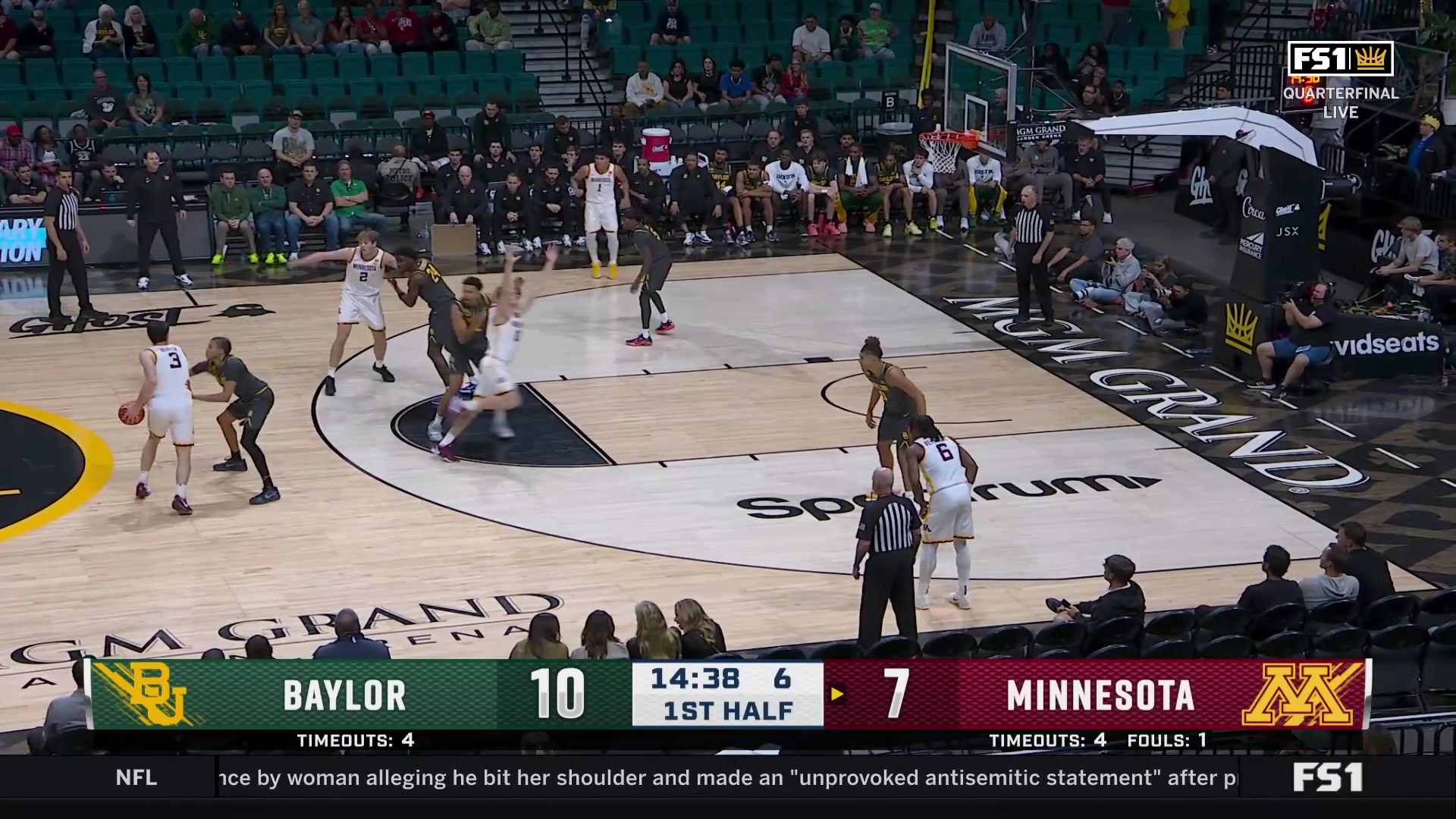 Caden Powell makes two point dunk (Obi Agbim assists)