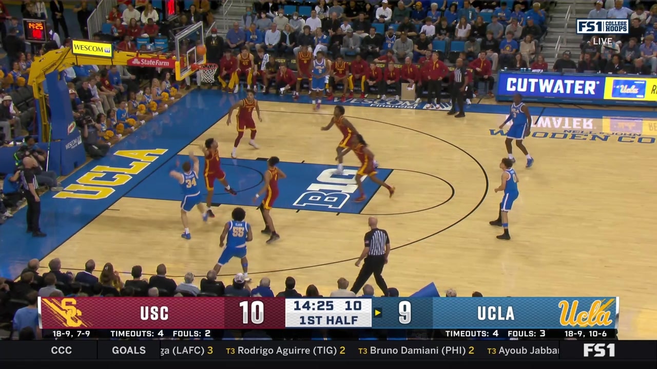 Chad Baker-Mazara sinks a three-pointer