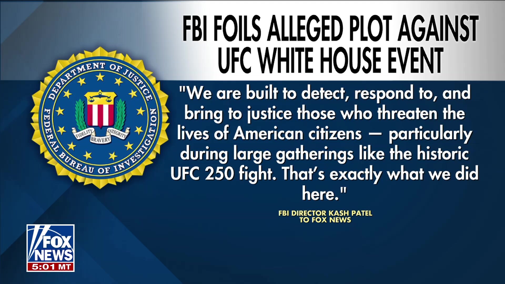 Watch FBI thwarts alleged explosive-drone plot targeting White House ...