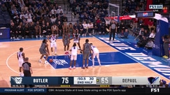 Massamba Diop hammers home an alley-oop dunk