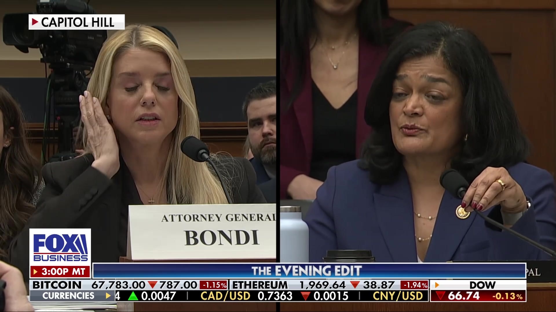 AG Pam Bondi's fiery exchanges with Democrats at Capitol Hill hearing