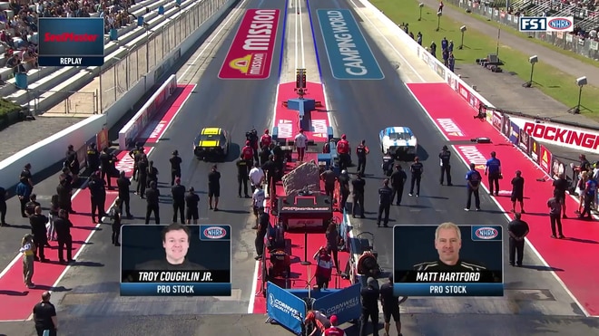 Matt Hartford defeats Troy Coughlin Jr. in Pro Stock Round 2
