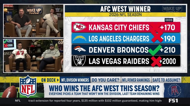 Wake Up Barstool crew makes predictions for the AFC West