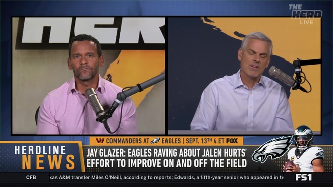 Colin Cowherd and Jason McIntyre debate Jalen Hurts' leadership and persona