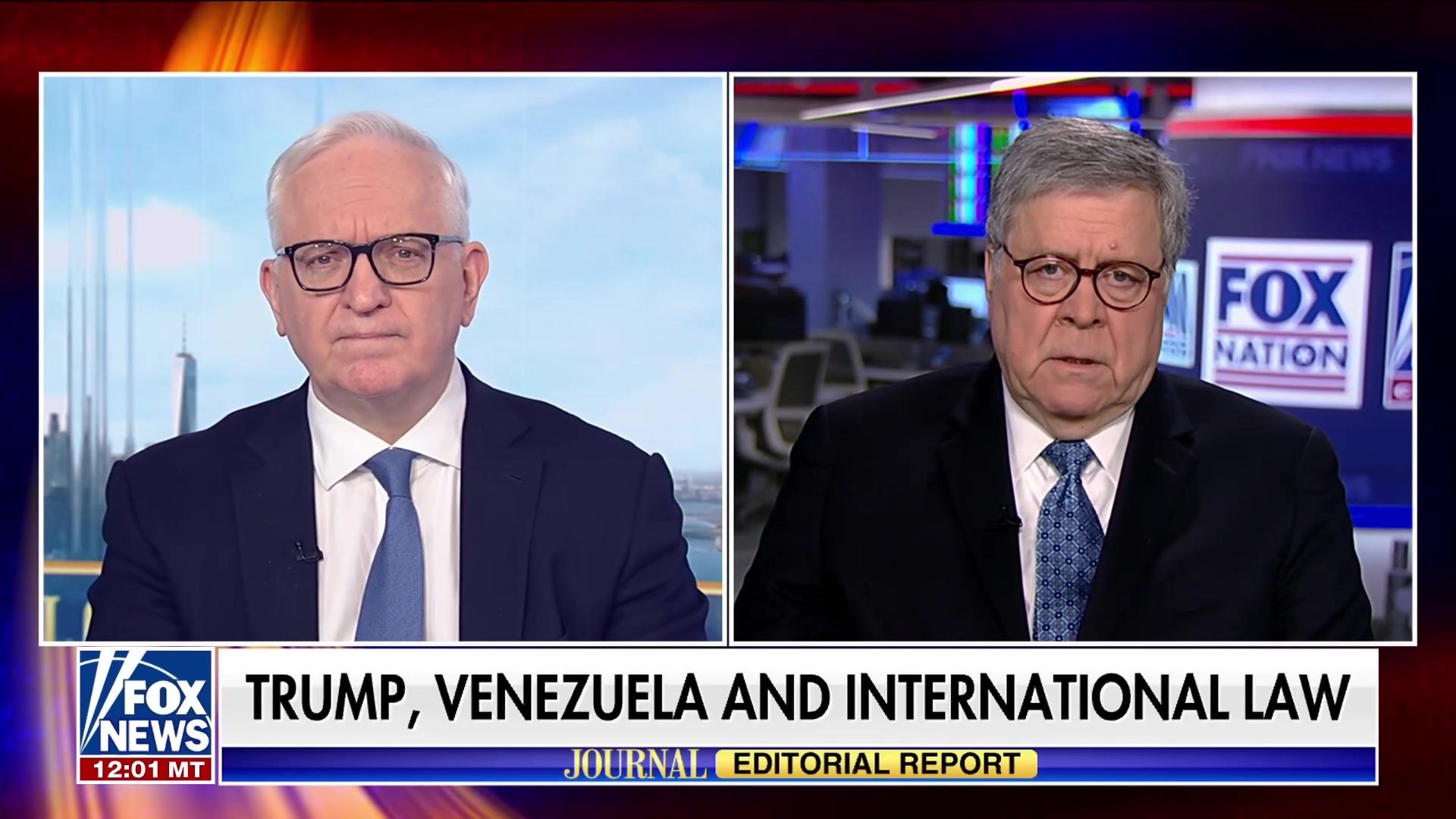 Bill Barr asserts Venezuela operation is not a violation of international law