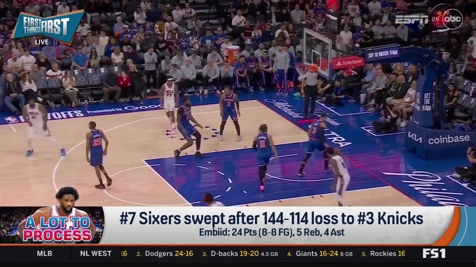 Joel Embiid confident despite 76ers' playoff sweep