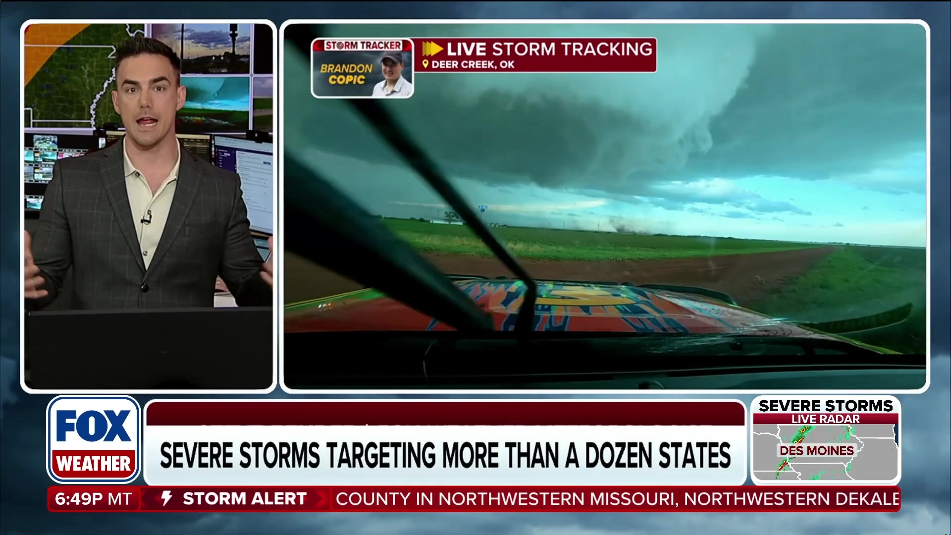 Confirmed Tornadoes Touch Down in Deer Creek, Oklahoma