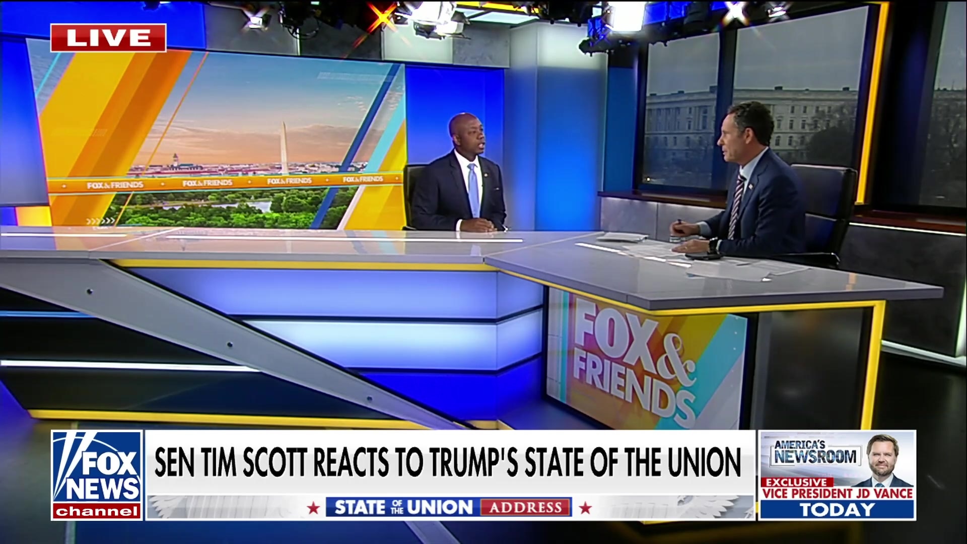 Sen. Tim Scott praises Trump's 'fantastic' State of the Union, slams Democrats for disrespect
