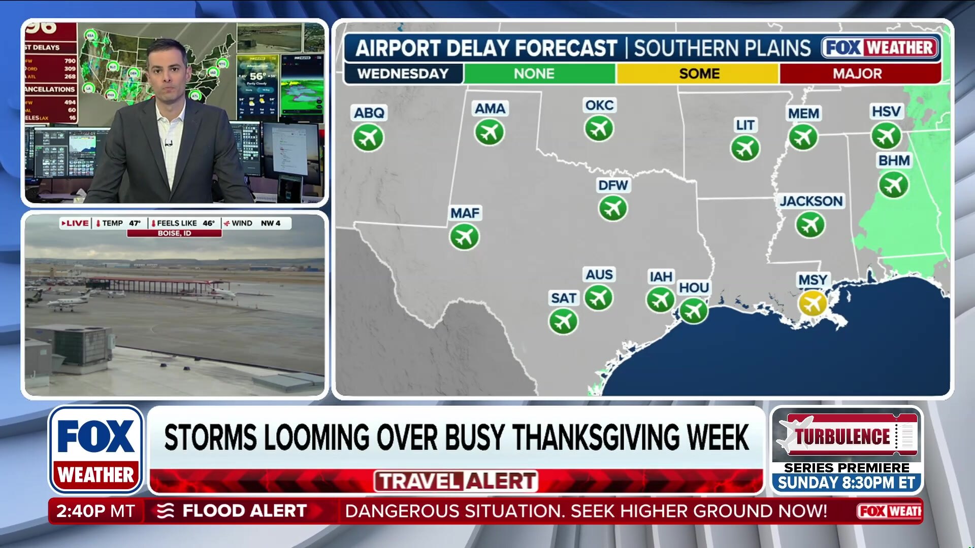 Ian Oliver goes airborne in new series "Turbulence"