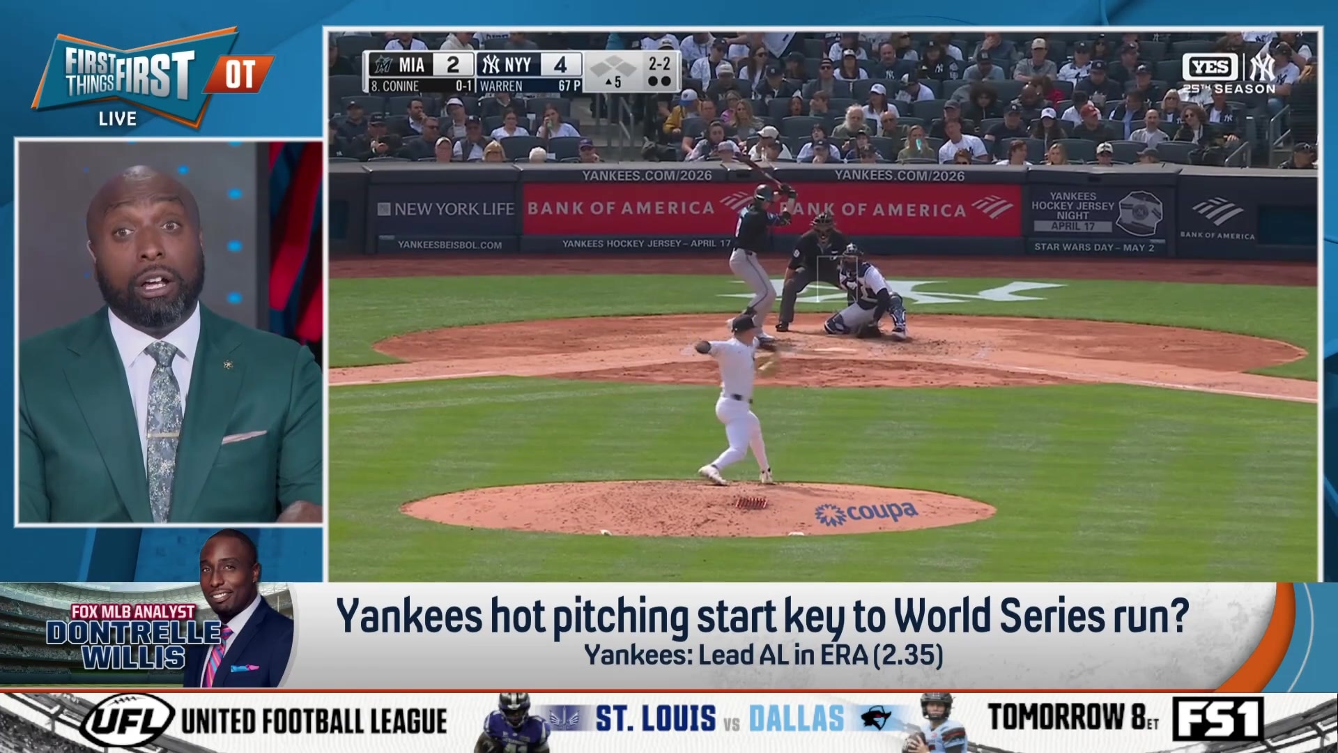Dontrelle Willis highlights Yankees' hot pitching as key to World Series run