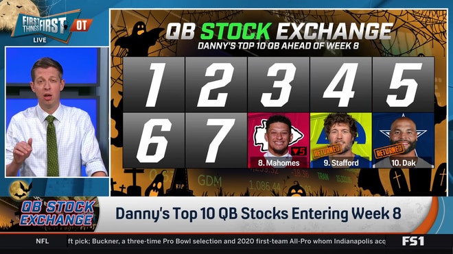 Danny reveals his QB Stock Exchange ranks 10 to 6
