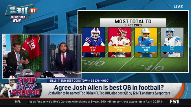 Nick Wright makes the case for Josh Allen as the NFL's best quarterback