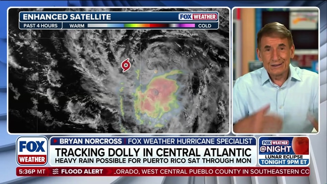 Steve Bender monitors Tropical Storm Dolly as it heads toward Puerto Rico