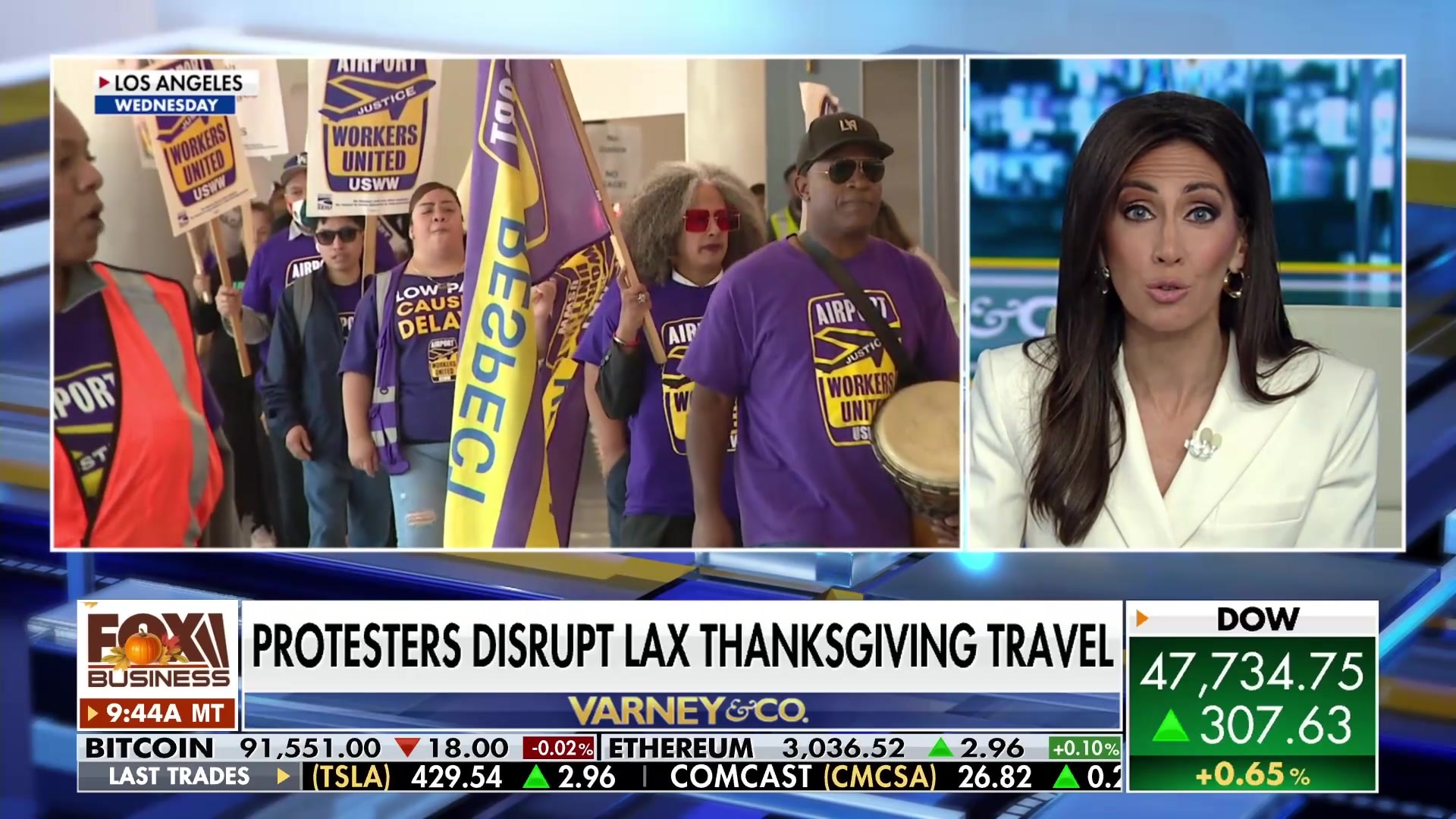 Protesters disrupt Thanksgiving travel at LAX over labor dispute