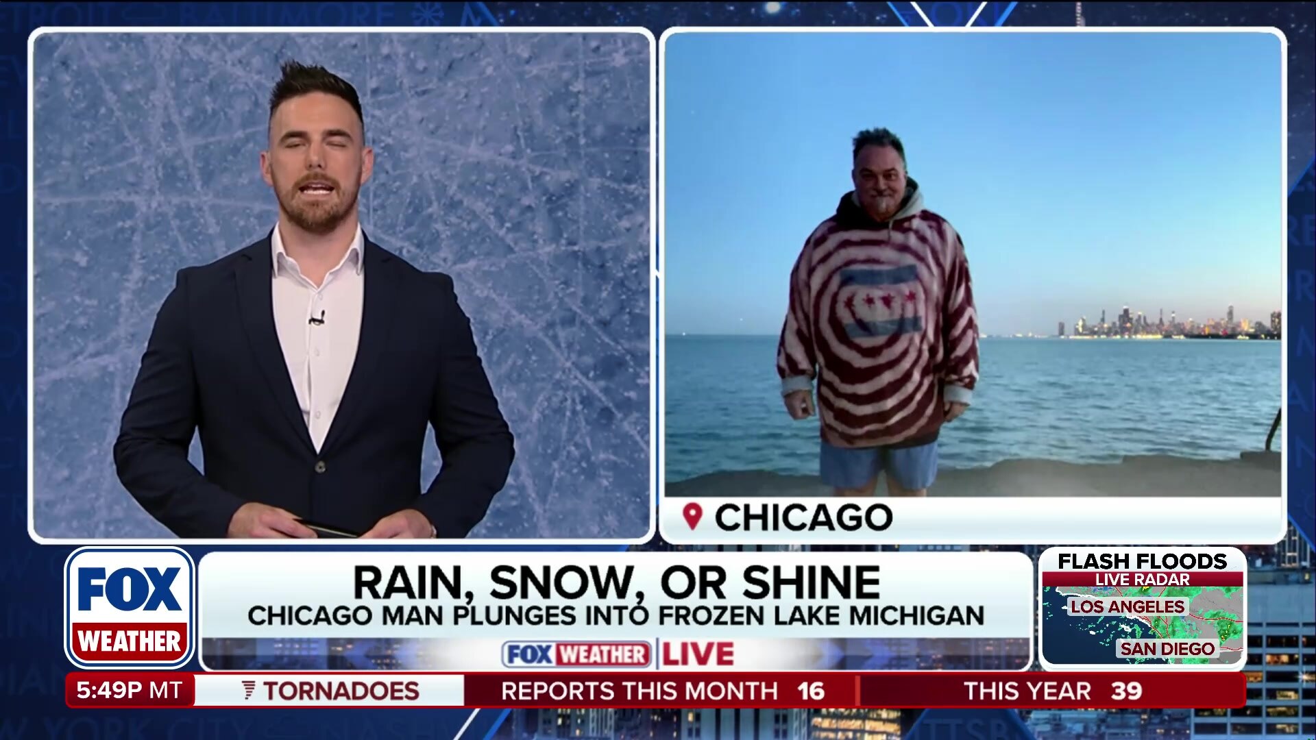 Live: Chicago's 'Great Lake Jumper' performs impressive backflip