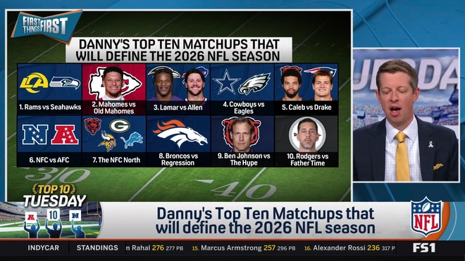 Danny Parkins ranks his top three matchups defining the NFL season