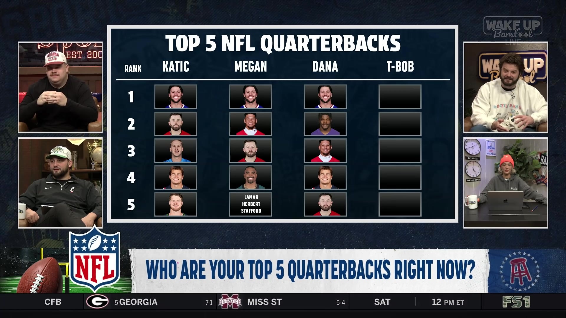 Dana Beers' top 5 NFL quarterbacks list