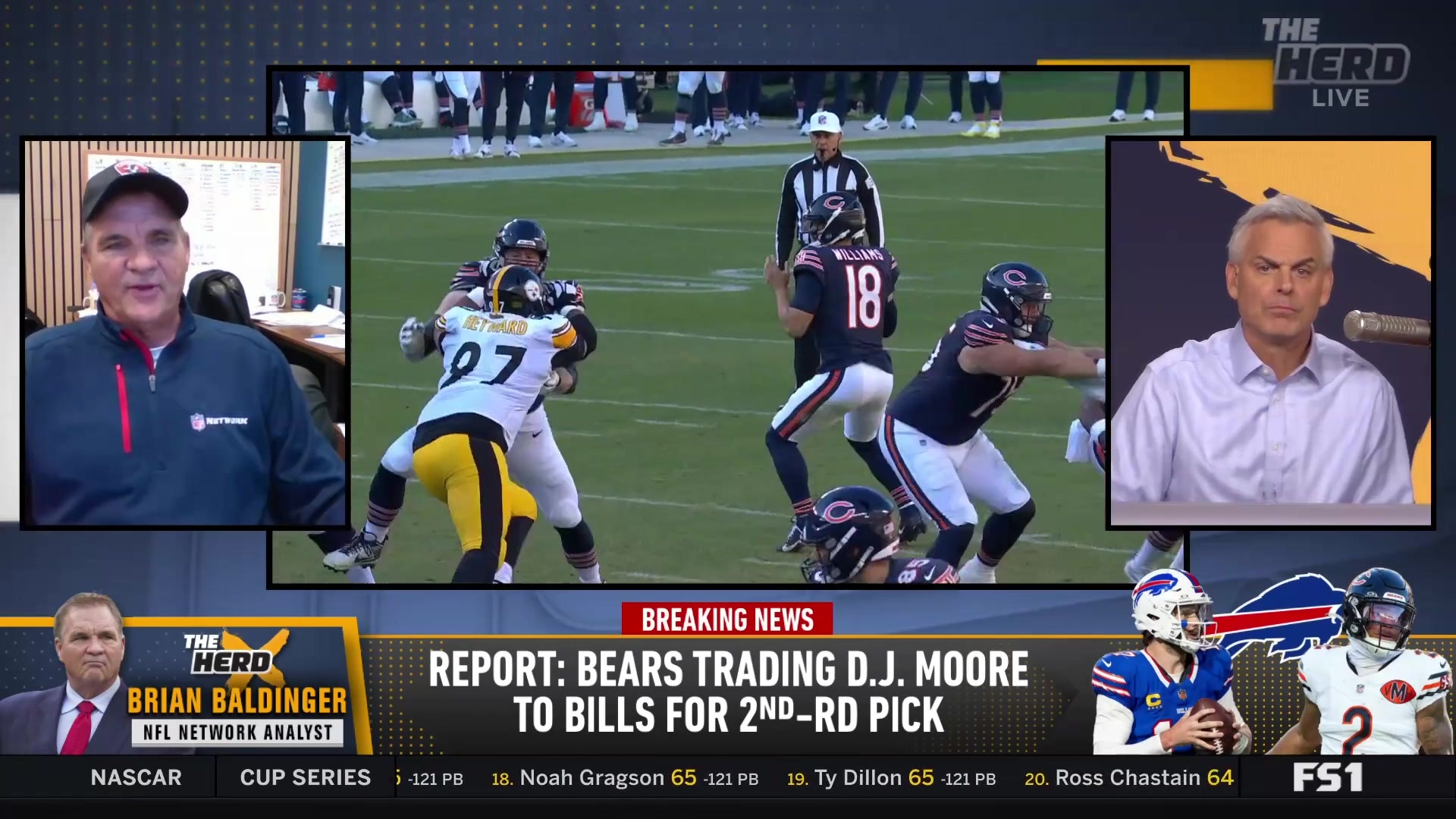 Brian Baldinger and Colin Cowherd break down the DJ Moore trade to the Bills