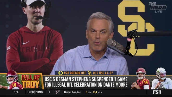 Colin Cowherd criticizes Lincoln Riley and USC's sideline culture