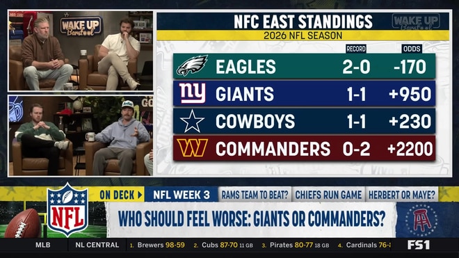 Who should feel worse: New York Giants or Washington Commanders fans?