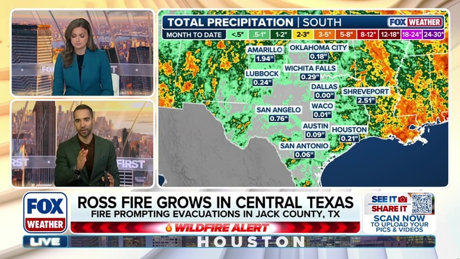 Ross Fire in Texas grows to 85,000 acres amid severe drought