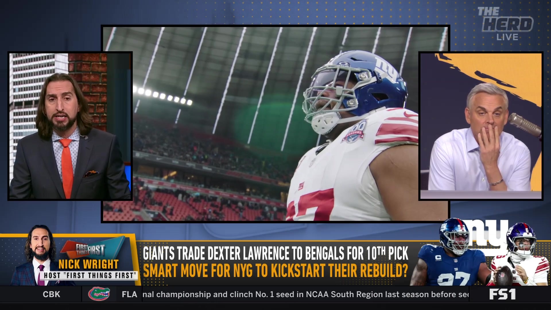 Nick Wright: Giants' Dexter Lawrence Trade Was a Massive Steal