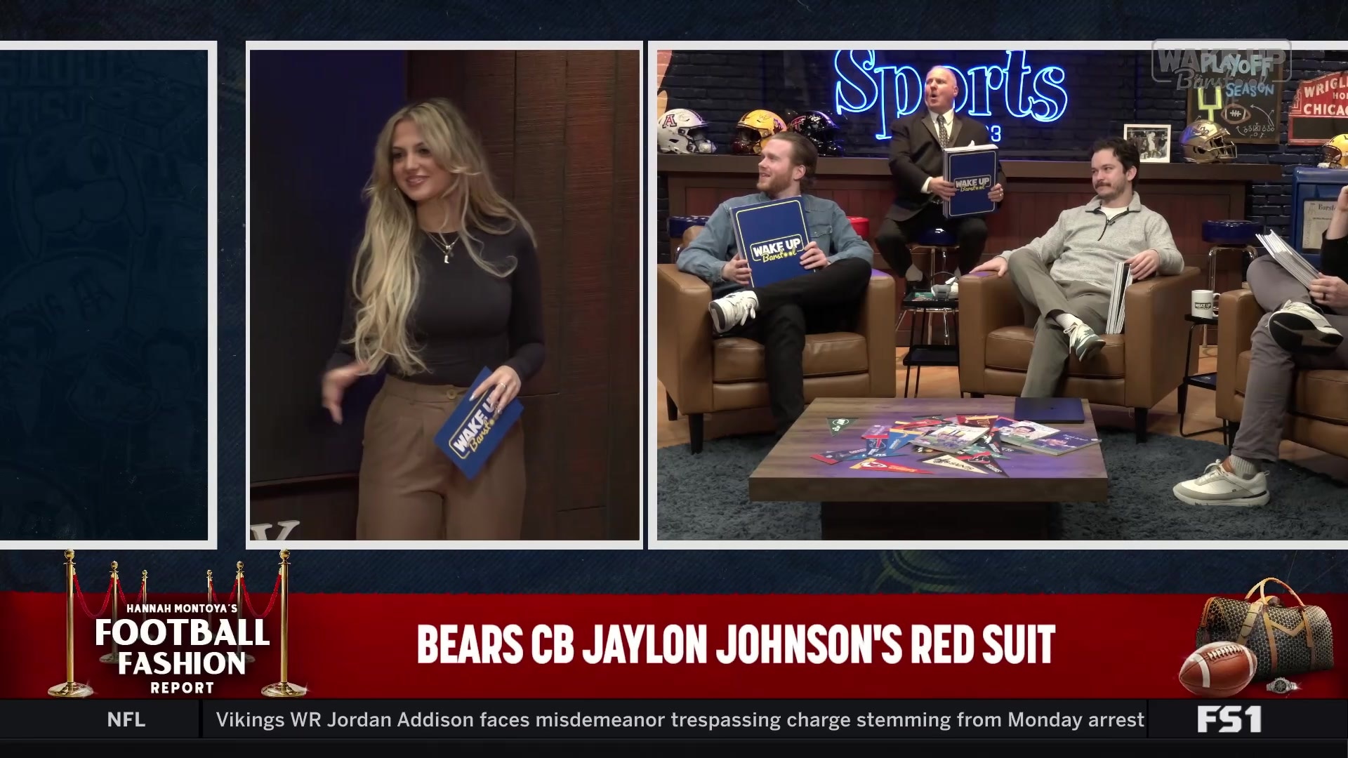 Jaylon Johnson makes a bold statement in all-red suit and cowboy hat