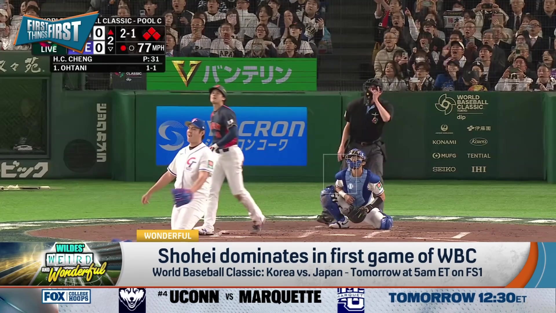 Shohei Ohtani dominates in first game of World Baseball Classic
